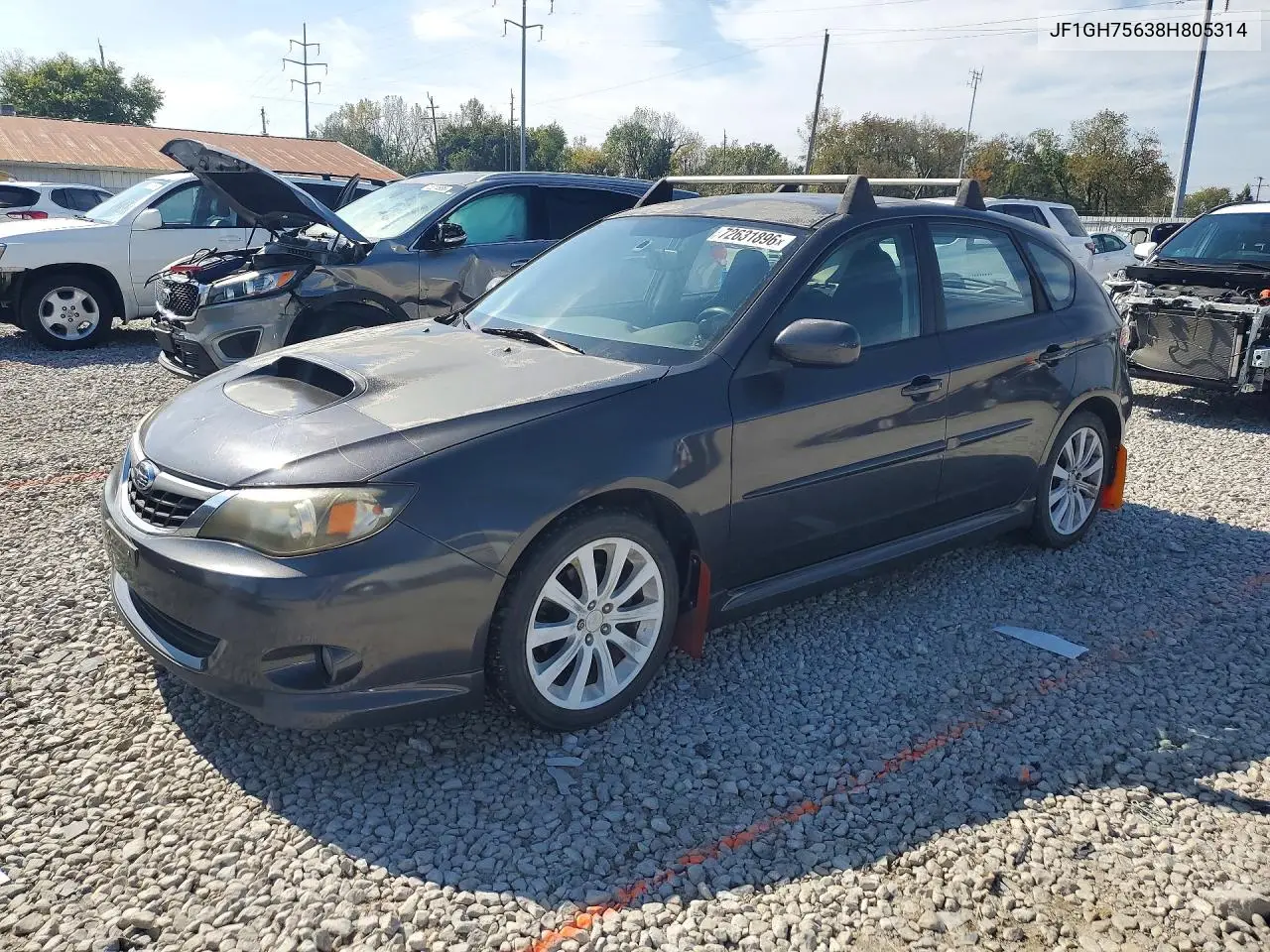 SUBARU IMPREZA 2008, VIN JF1GH75638H805314