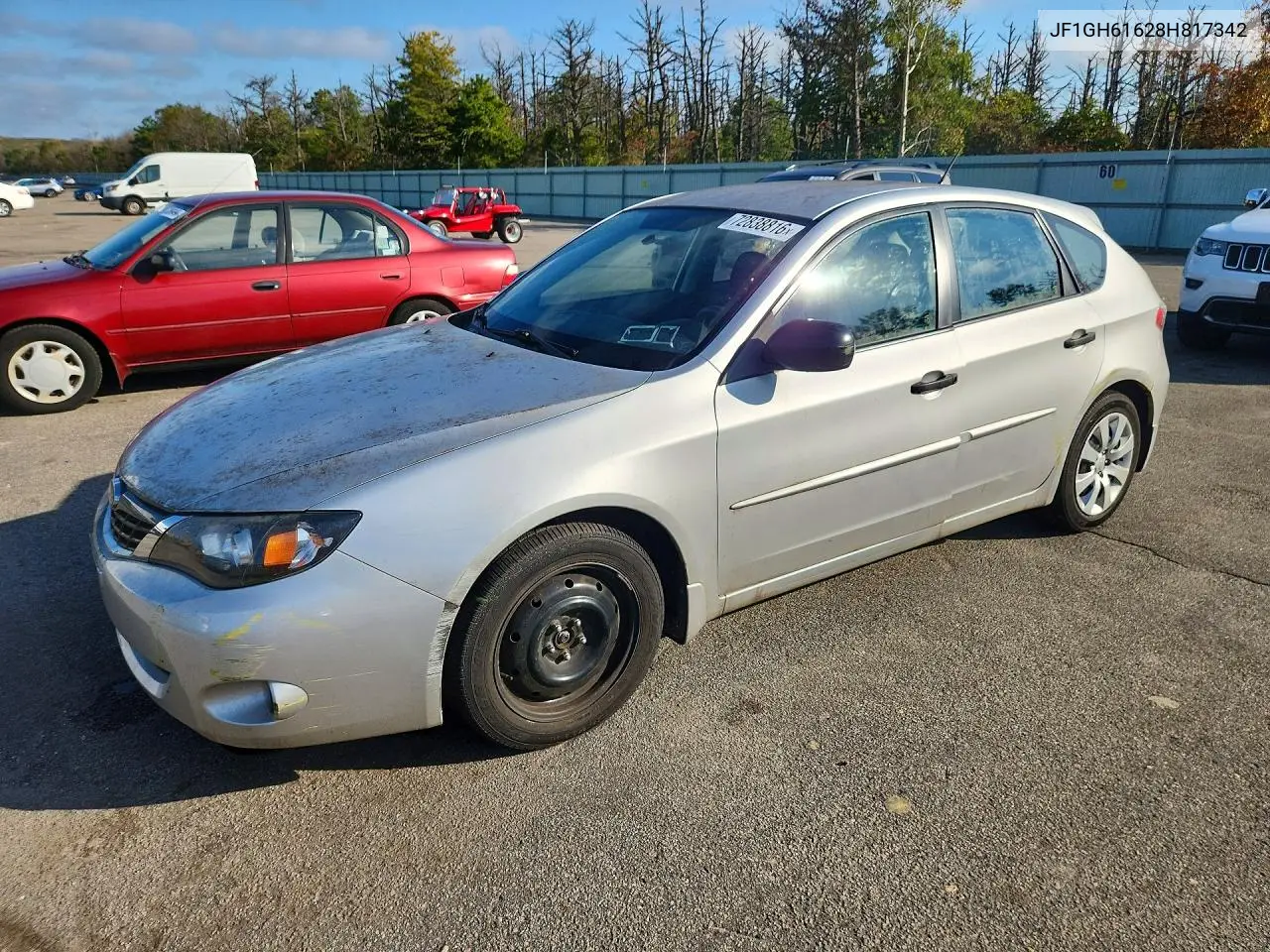 SUBARU IMPREZA 2008, VIN JF1GH61628H817342