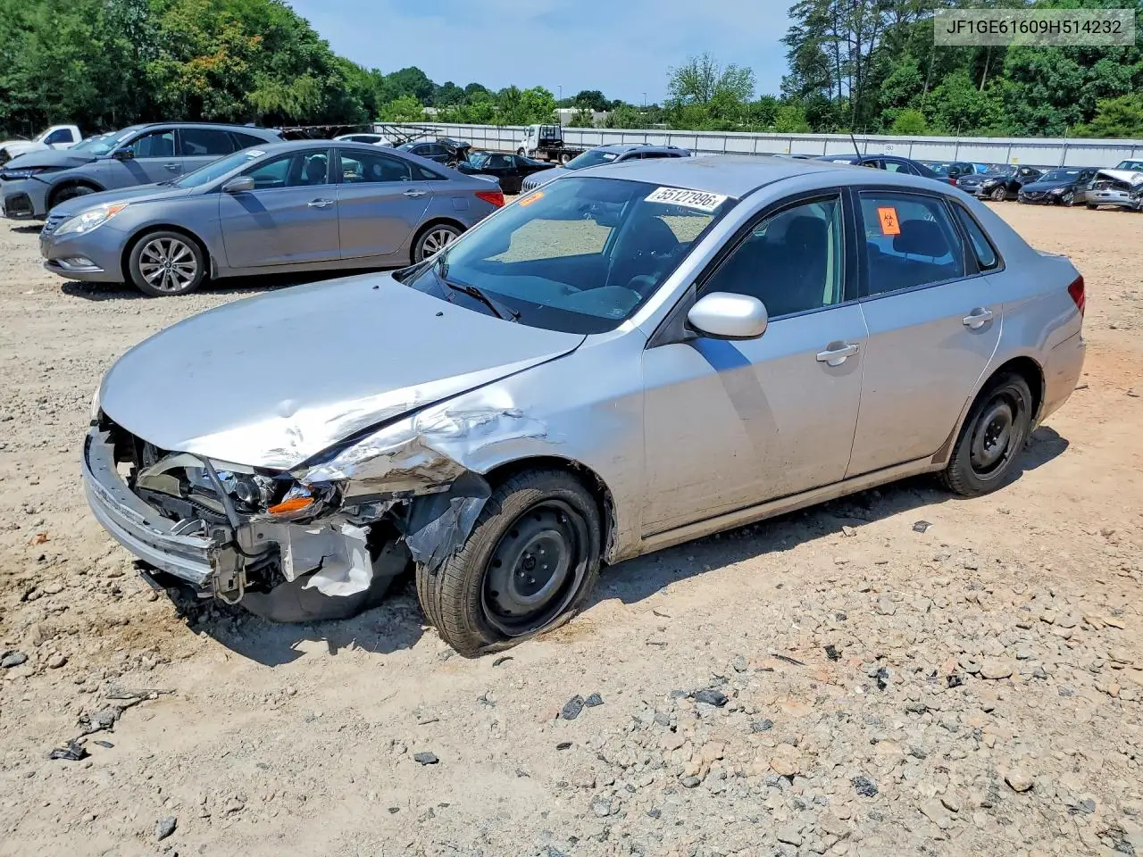 SUBARU IMPREZA 2009, VIN JF1GE61609H514232