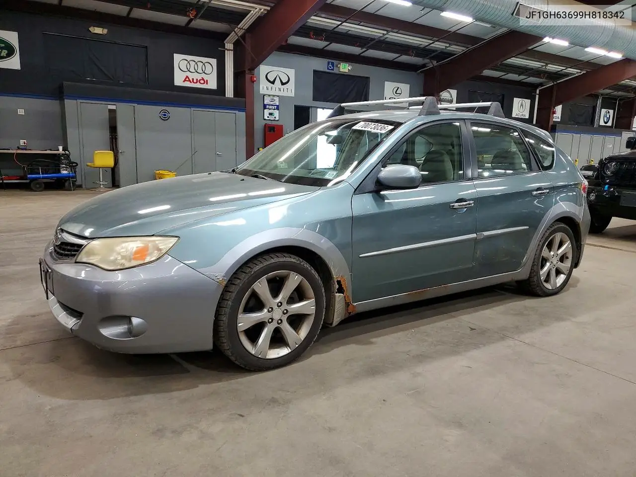 SUBARU IMPREZA 2009, VIN JF1GH63699H818342