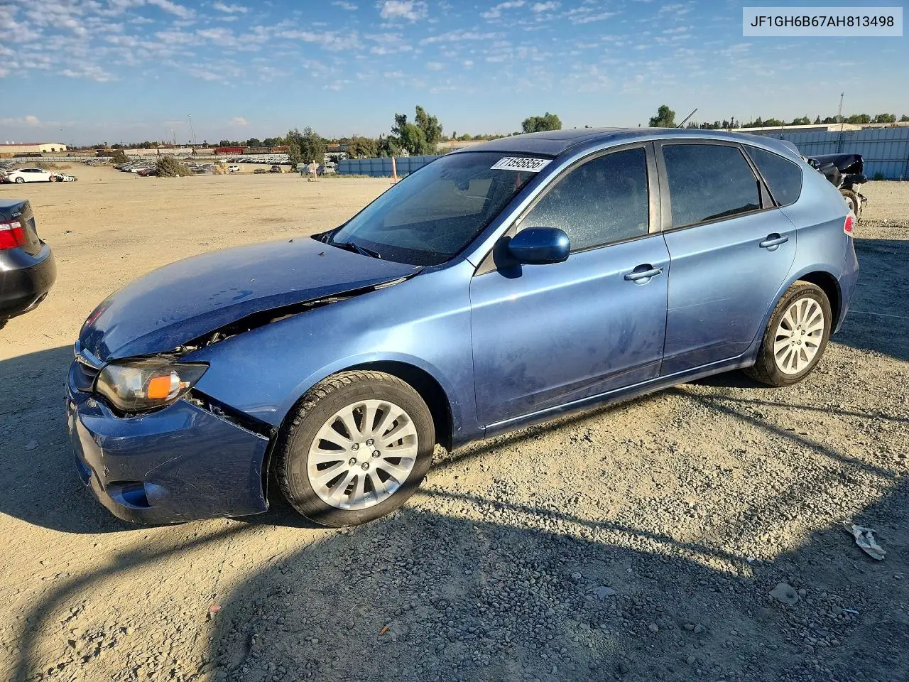 SUBARU IMPREZA 2010, VIN JF1GH6B67AH813498