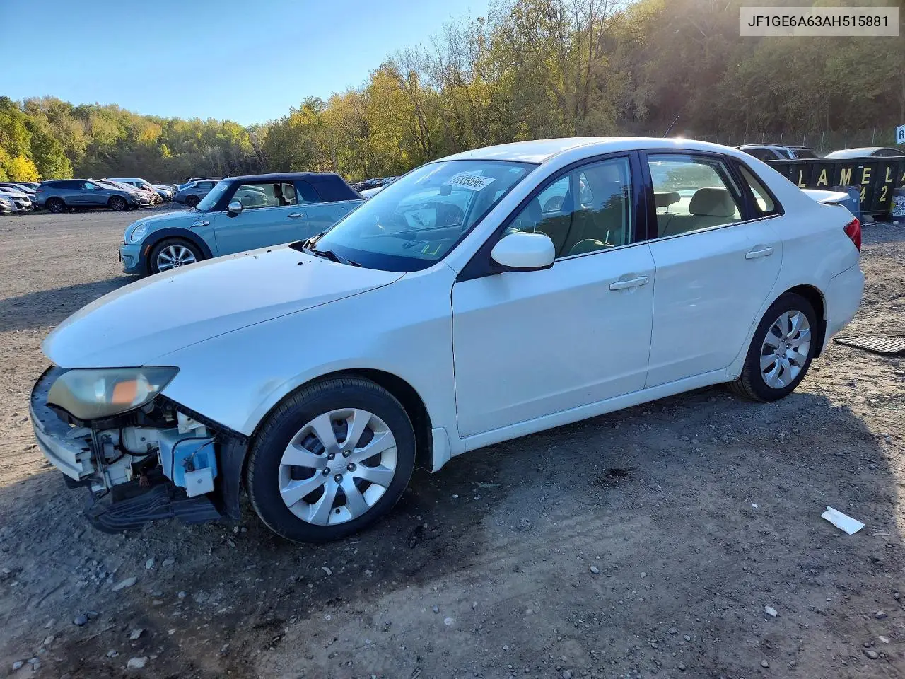 SUBARU IMPREZA 2010, VIN JF1GE6A63AH515881