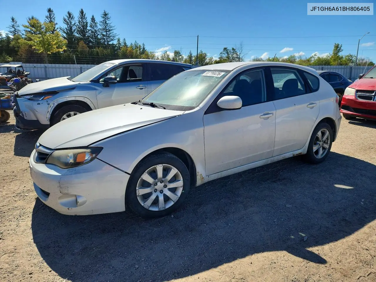 SUBARU IMPREZA 2011, VIN JF1GH6A61BH806405