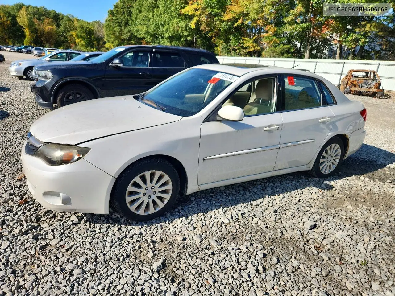 SUBARU IMPREZA 2011, VIN JF1GE6B62BH506668