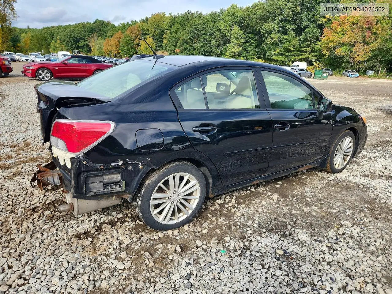 2012 SUBARU IMPREZA VIN JF1GJAF69CH024502 — фото 3