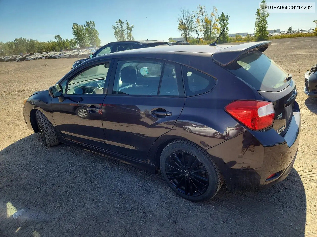 2012 SUBARU IMPREZA VIN JF1GPAD66CG214202 — фото 2