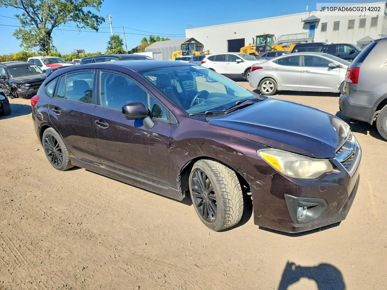 2012 SUBARU IMPREZA VIN JF1GPAD66CG214202 — фото 4