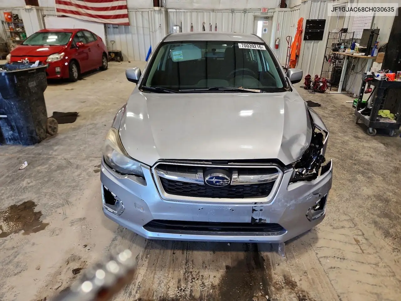 2012 SUBARU IMPREZA VIN JF1GJAC68CH030635 — фото 5