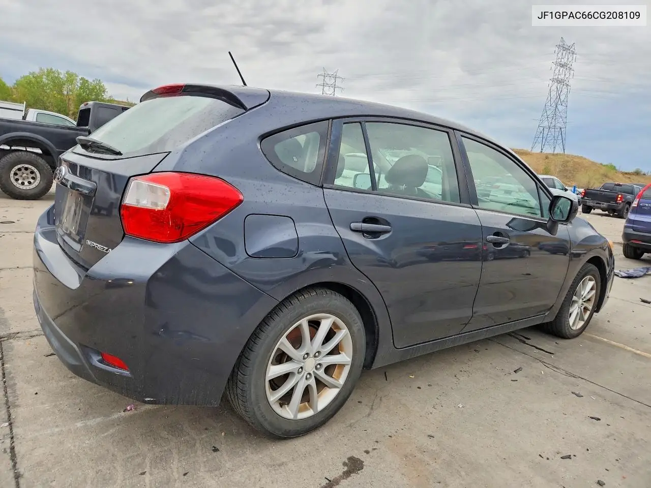 2012 SUBARU IMPREZA VIN JF1GPAC66CG208109 — фото 3