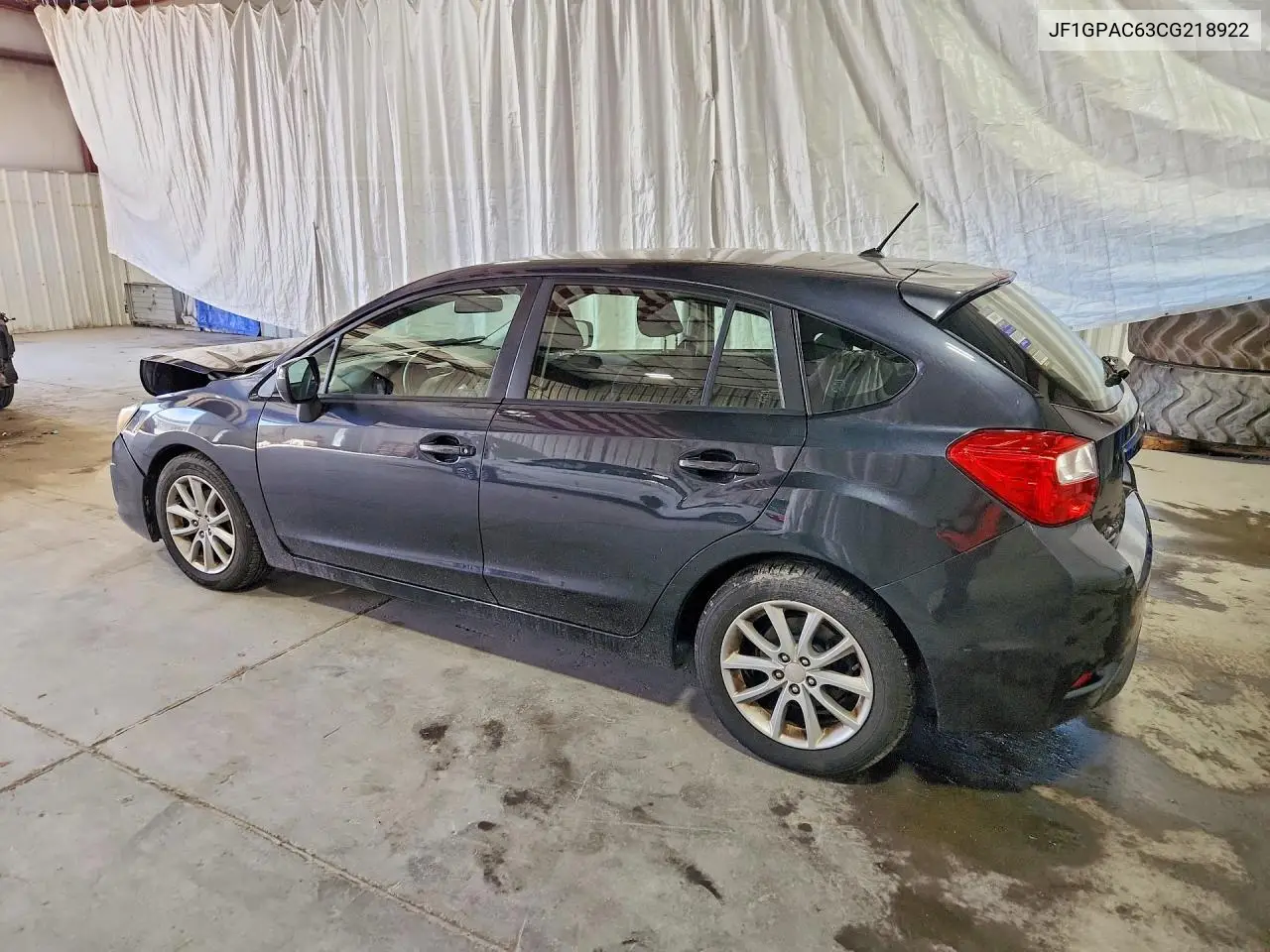 2012 SUBARU IMPREZA VIN JF1GPAC63CG218922 — фото 2
