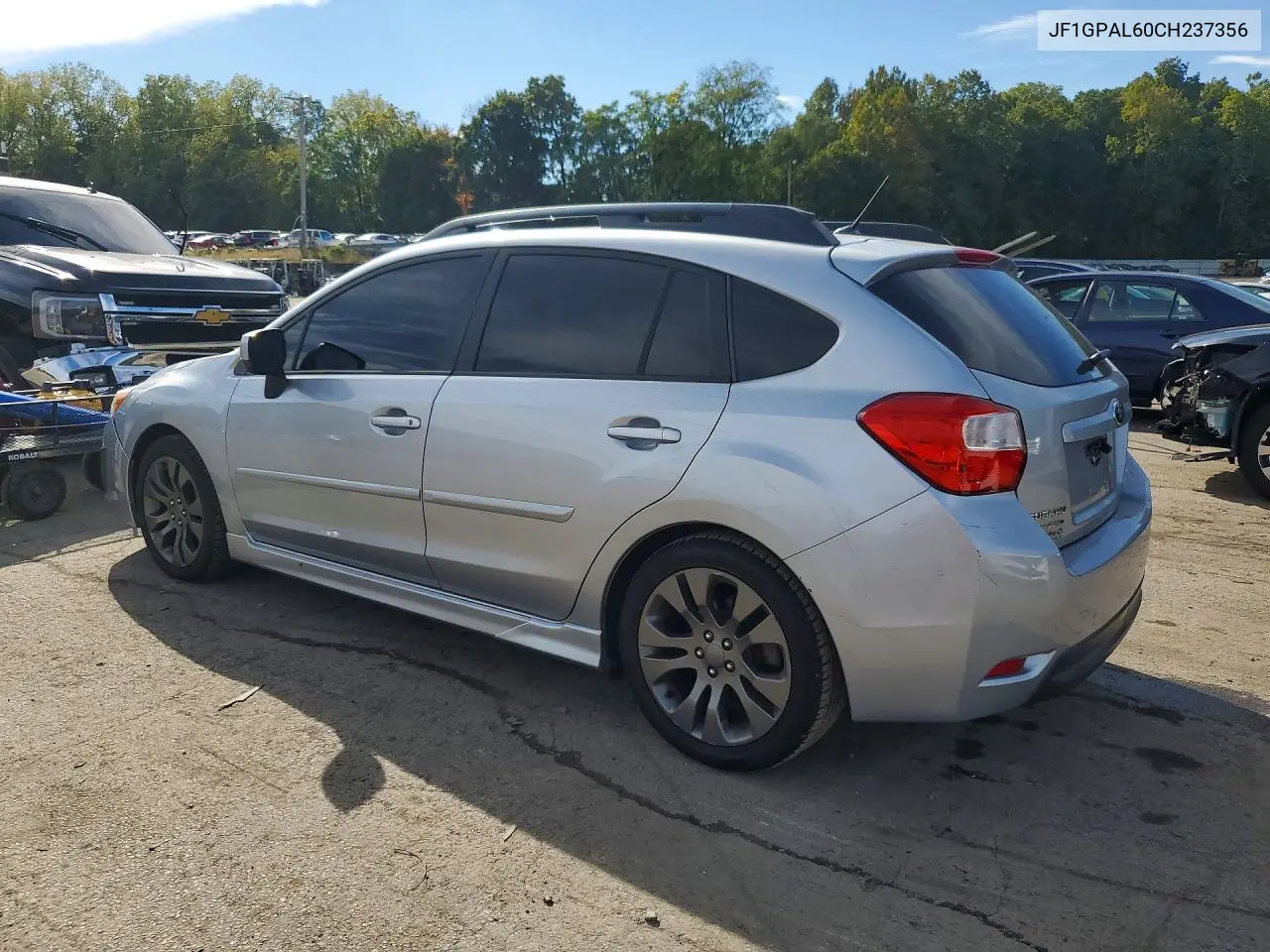2012 SUBARU IMPREZA VIN JF1GPAL60CH237356 — фото 2