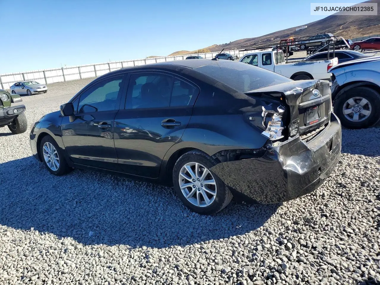 2012 SUBARU IMPREZA VIN JF1GJAC69CH012385 — фото 2
