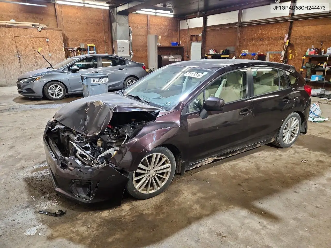 SUBARU IMPREZA 2012, VIN JF1GPAD68CH244473