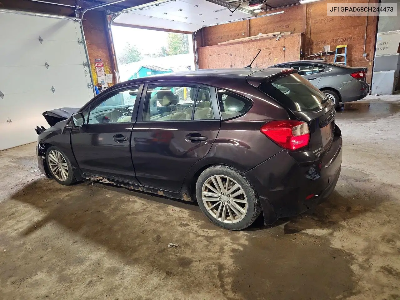 2012 SUBARU IMPREZA VIN JF1GPAD68CH244473 — фото 2
