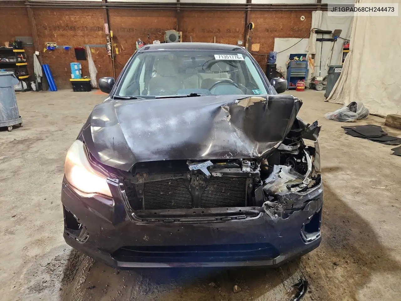 2012 SUBARU IMPREZA VIN JF1GPAD68CH244473 — фото 5