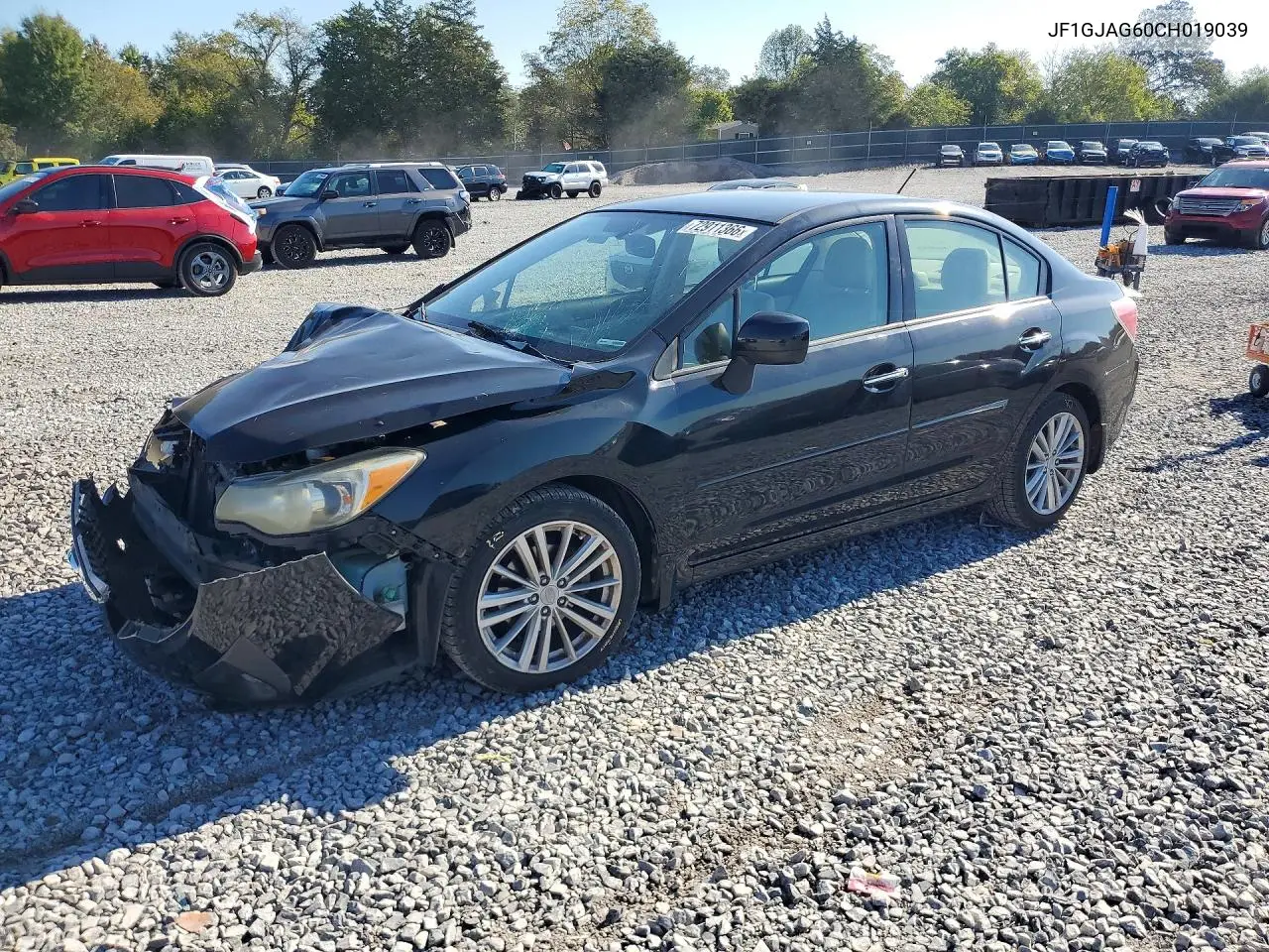 SUBARU IMPREZA 2012, VIN JF1GJAG60CH019039