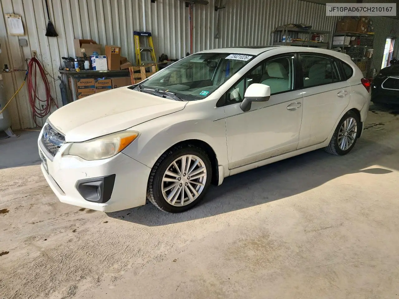 SUBARU IMPREZA 2012, VIN JF1GPAD67CH210167