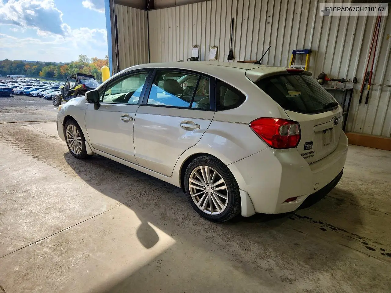 2012 SUBARU IMPREZA VIN JF1GPAD67CH210167 — фото 2
