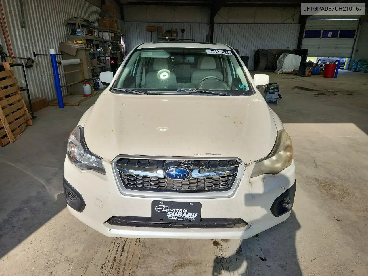 2012 SUBARU IMPREZA VIN JF1GPAD67CH210167 — фото 5