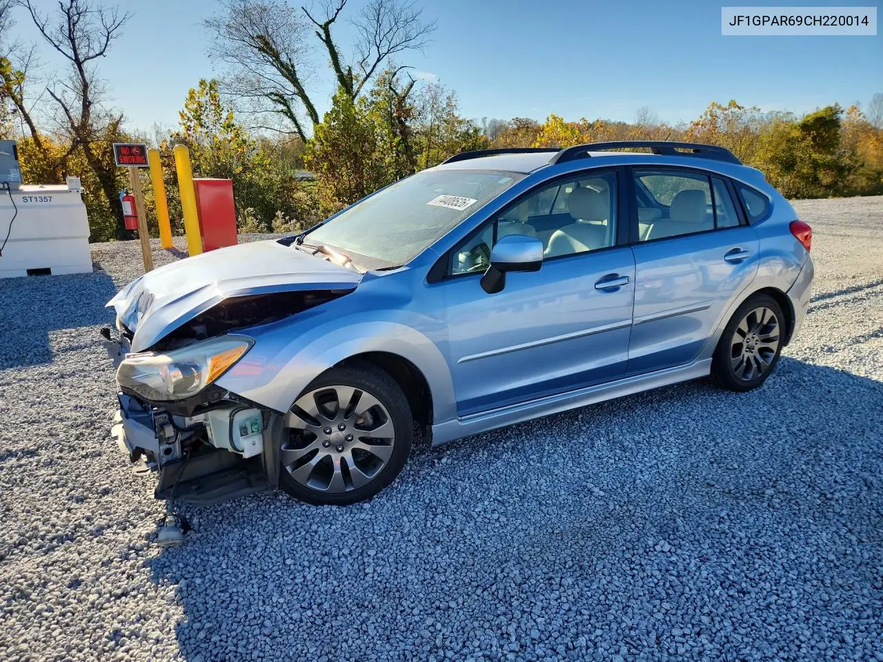 SUBARU IMPREZA 2012, VIN JF1GPAR69CH220014