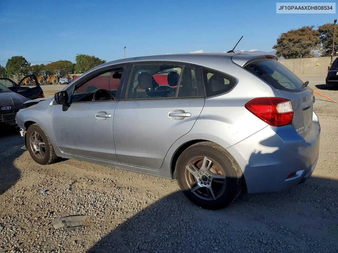 2013 SUBARU IMPREZA VIN JF1GPAA6XDH808534 — фото 2