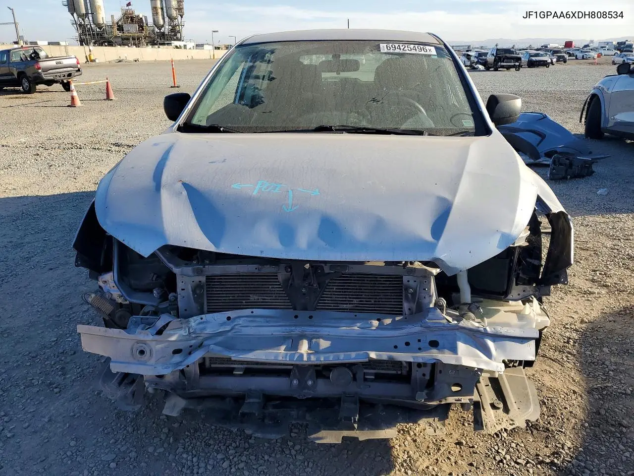 2013 SUBARU IMPREZA VIN JF1GPAA6XDH808534 — фото 5