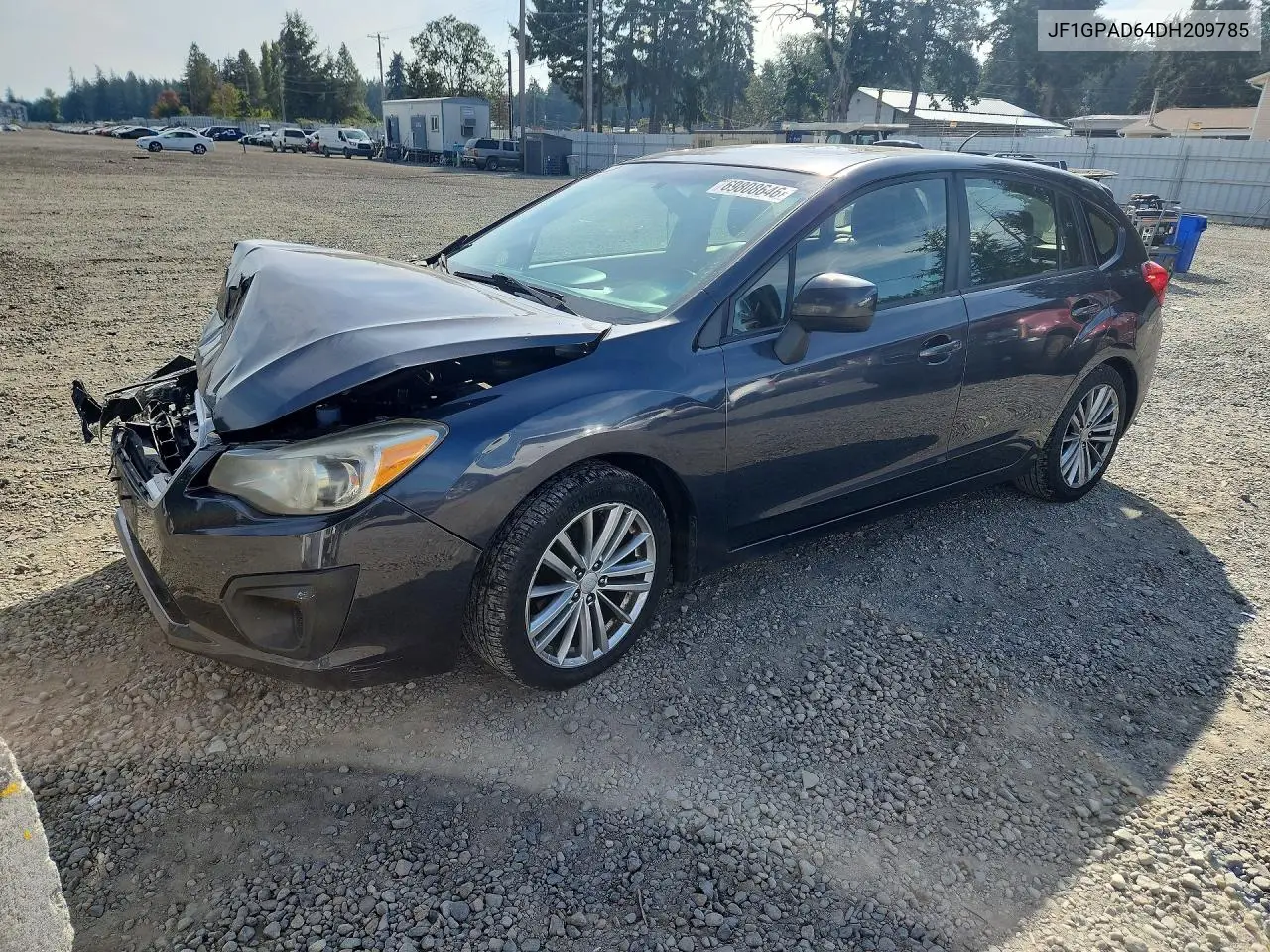 SUBARU IMPREZA 2013, VIN JF1GPAD64DH209785