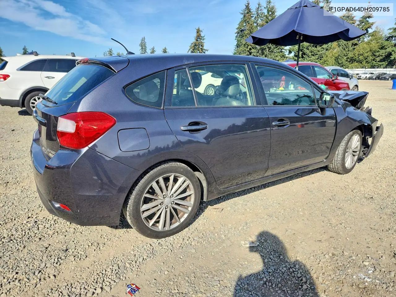2013 SUBARU IMPREZA VIN JF1GPAD64DH209785 — фото 3