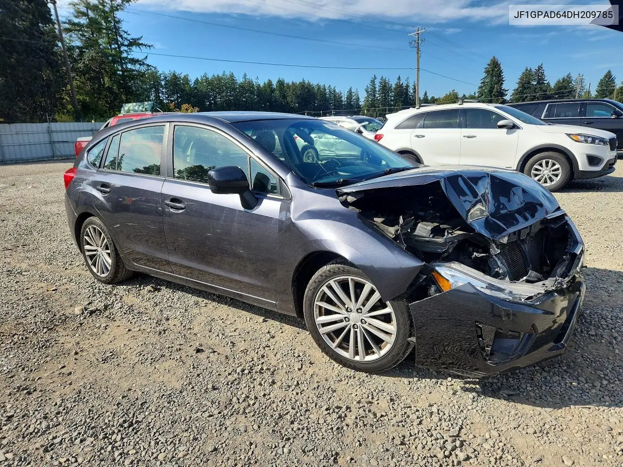 2013 SUBARU IMPREZA VIN JF1GPAD64DH209785 — фото 4