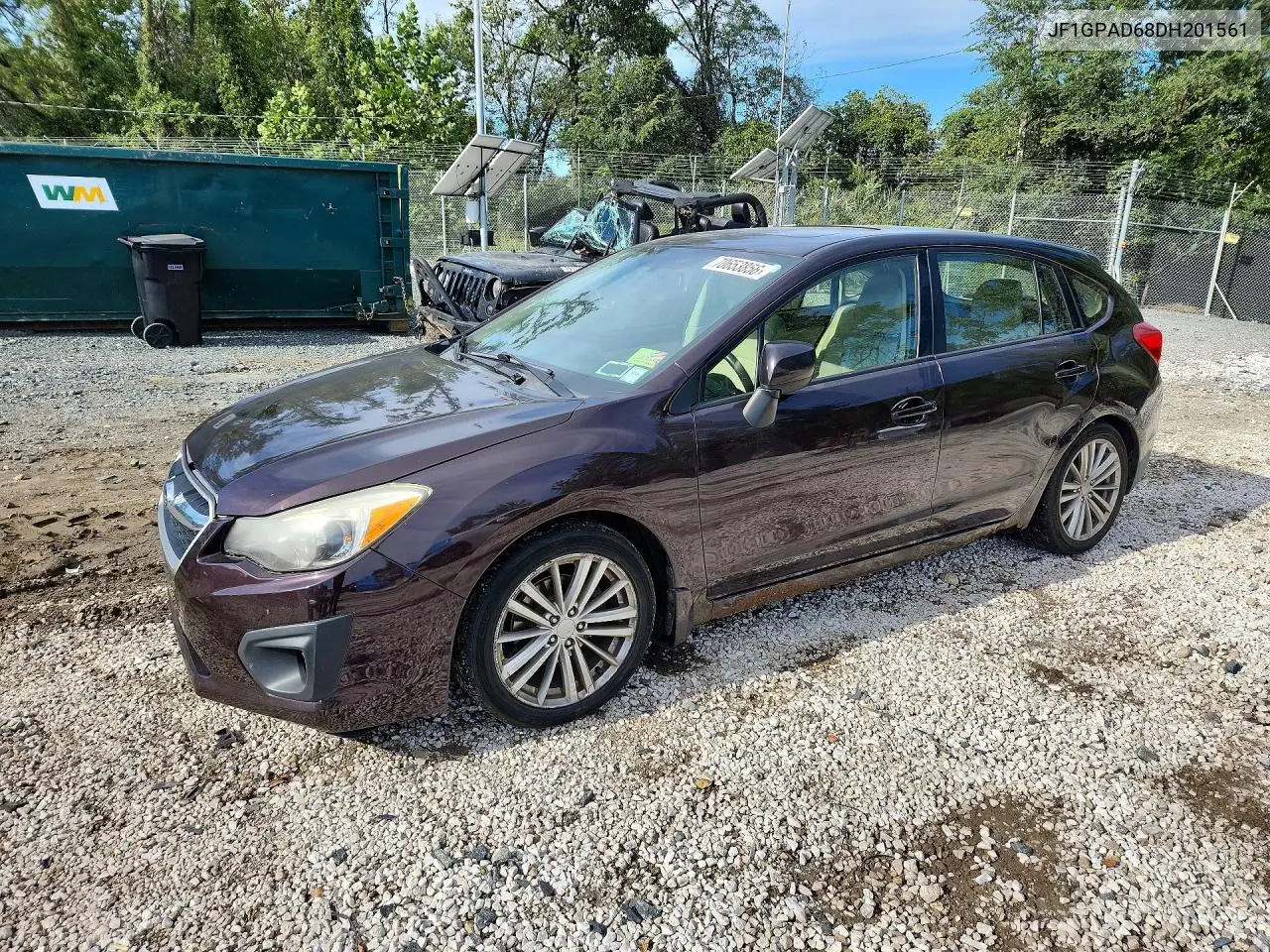 SUBARU IMPREZA 2013, VIN JF1GPAD68DH201561