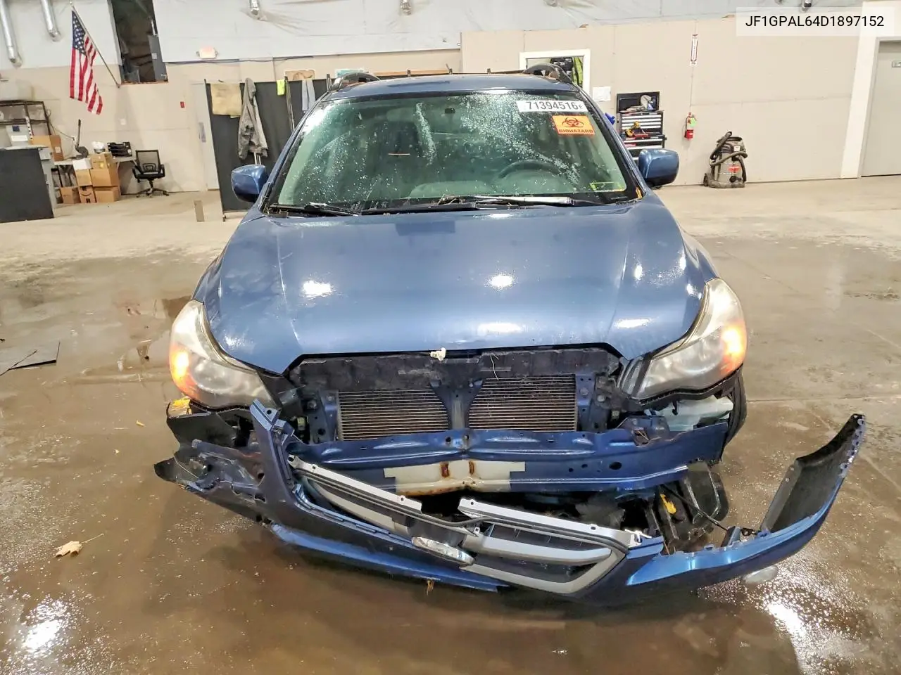 2013 SUBARU IMPREZA VIN JF1GPAL64D1897152 — фото 5