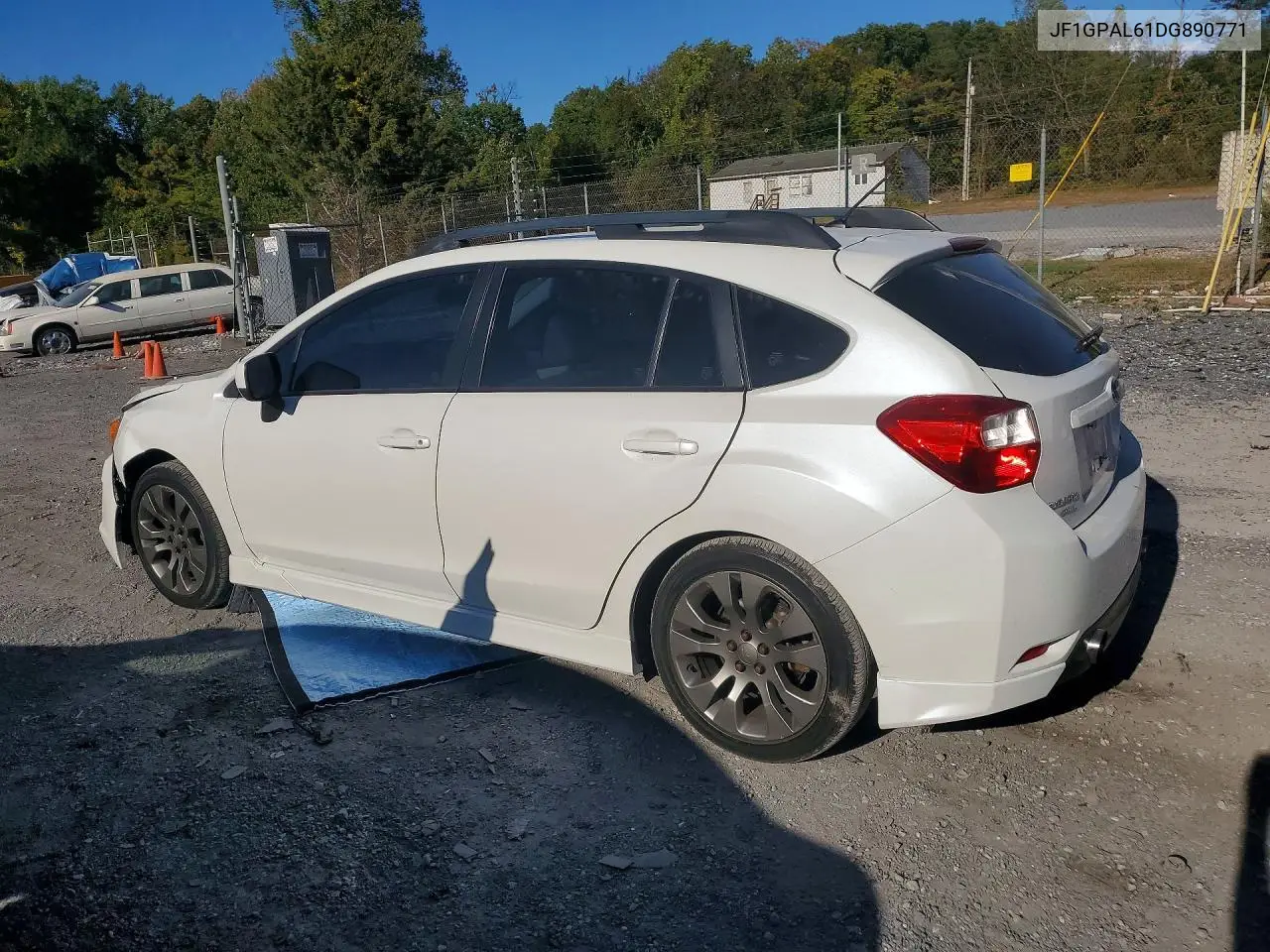 2013 SUBARU IMPREZA VIN JF1GPAL61DG890771 — фото 2