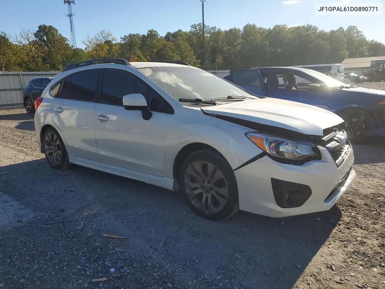 2013 SUBARU IMPREZA VIN JF1GPAL61DG890771 — фото 4