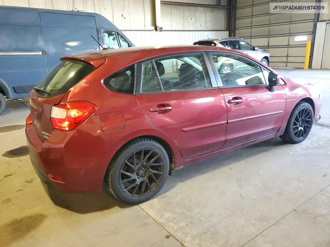 2013 SUBARU IMPREZA VIN JF1GPAD68D1874309 — фото 3