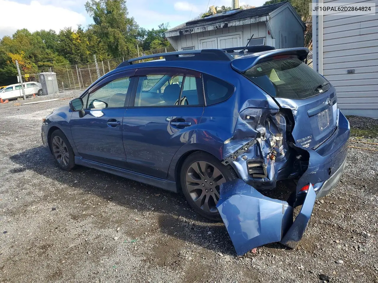 2013 SUBARU IMPREZA VIN JF1GPAL62D2864824 — фото 2