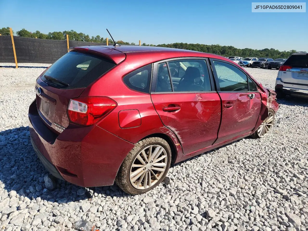 2013 SUBARU IMPREZA VIN JF1GPAD65D2809041 — фото 3