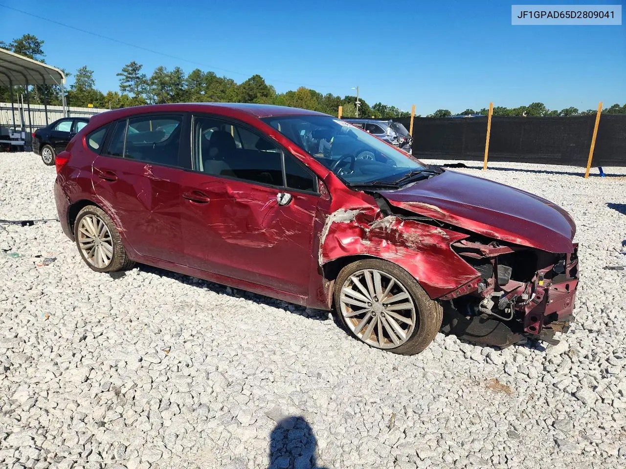 2013 SUBARU IMPREZA VIN JF1GPAD65D2809041 — фото 4