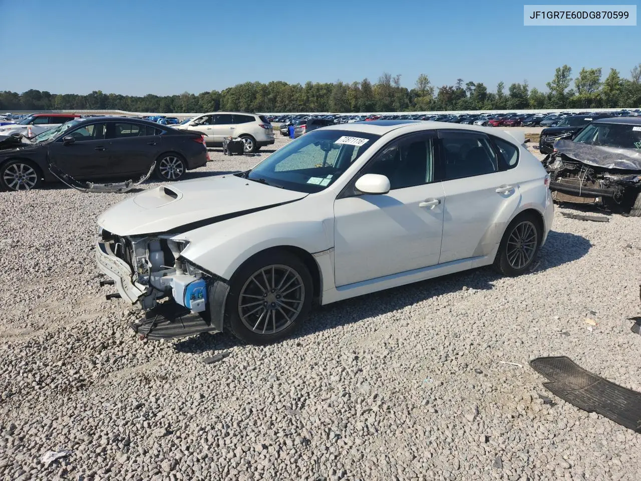 SUBARU IMPREZA 2013, VIN JF1GR7E60DG870599