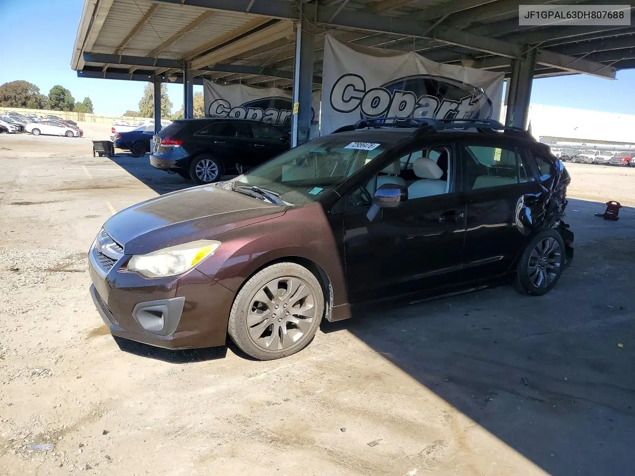SUBARU IMPREZA 2013, VIN JF1GPAL63DH807688