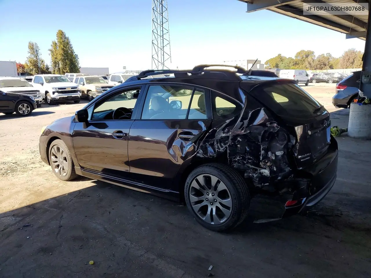 2013 SUBARU IMPREZA VIN JF1GPAL63DH807688 — фото 2