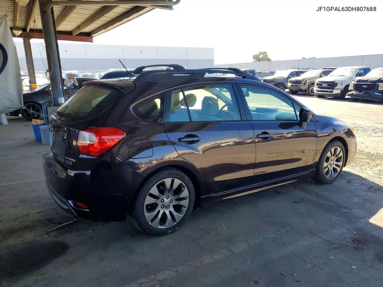 2013 SUBARU IMPREZA VIN JF1GPAL63DH807688 — фото 3
