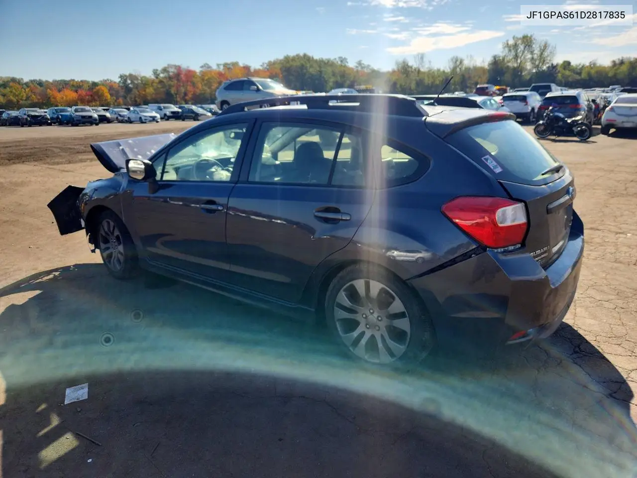 2013 SUBARU IMPREZA VIN JF1GPAS61D2817835 — фото 2