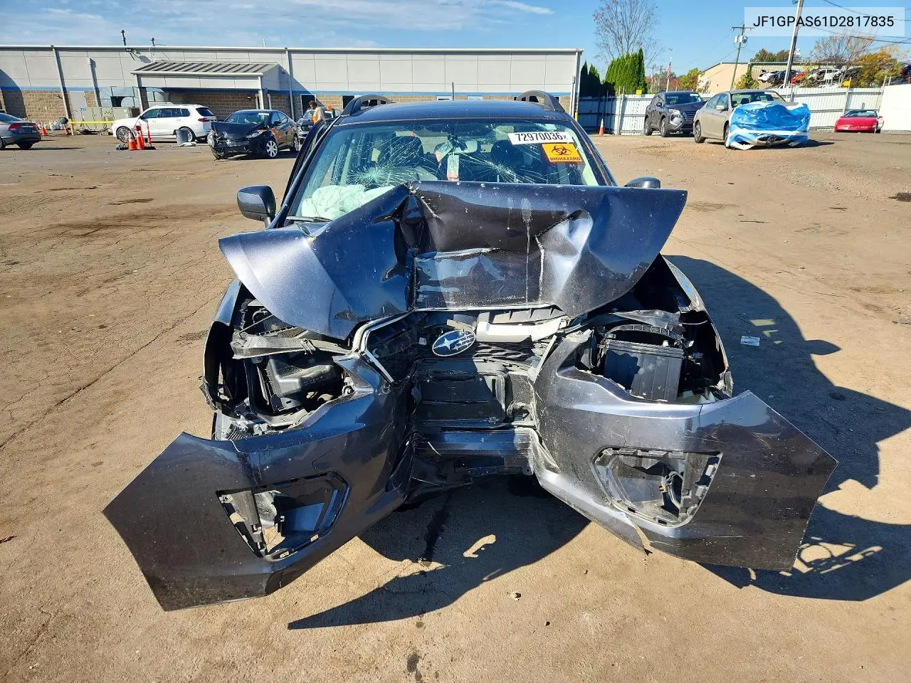2013 SUBARU IMPREZA VIN JF1GPAS61D2817835 — фото 5