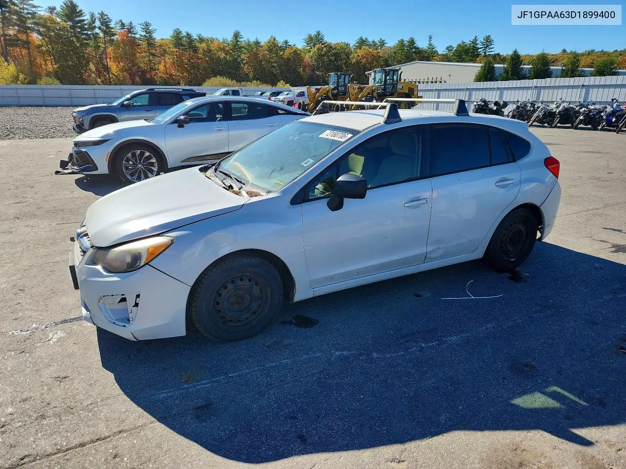 SUBARU IMPREZA 2013, VIN JF1GPAA63D1899400