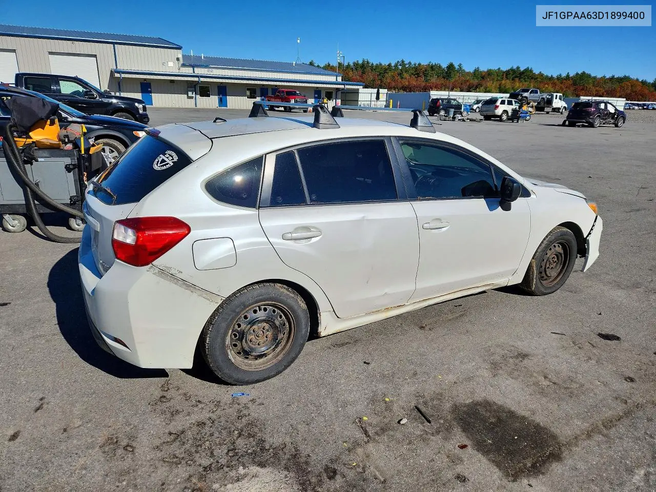 2013 SUBARU IMPREZA VIN JF1GPAA63D1899400 — фото 3