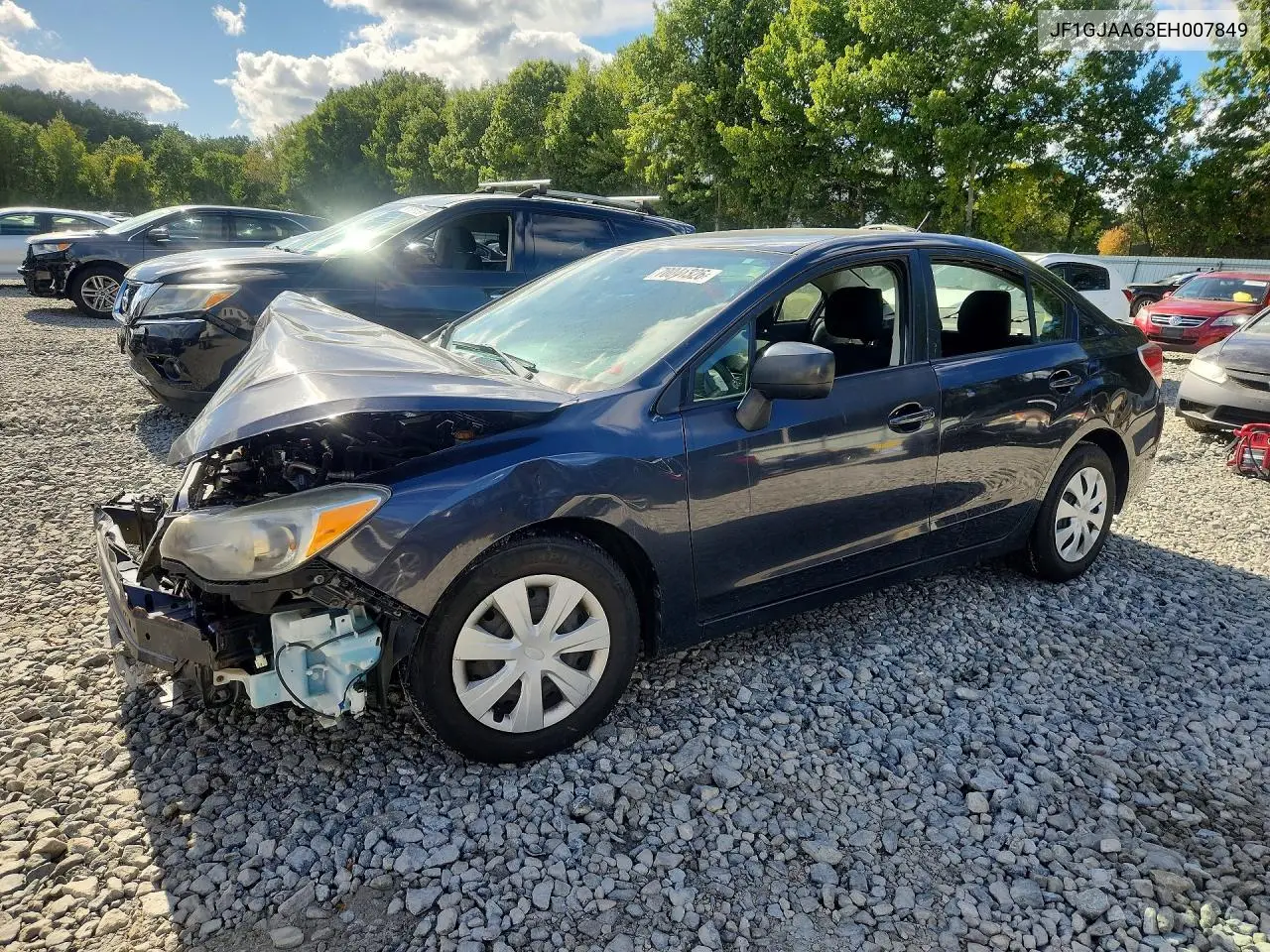 SUBARU IMPREZA 2014, VIN JF1GJAA63EH007849