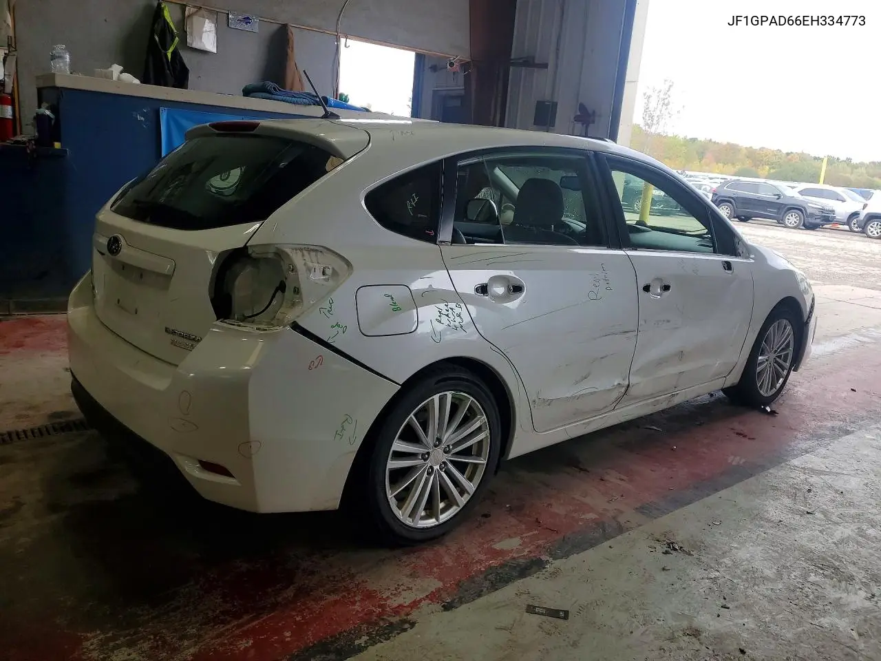 2014 SUBARU IMPREZA VIN JF1GPAD66EH334773 — фото 3