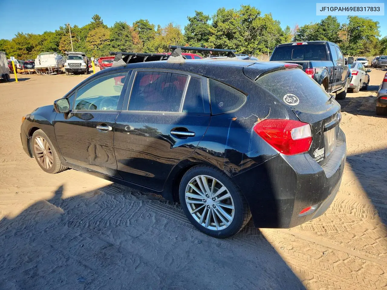 2014 SUBARU IMPREZA VIN JF1GPAH69E8317833 — фото 2