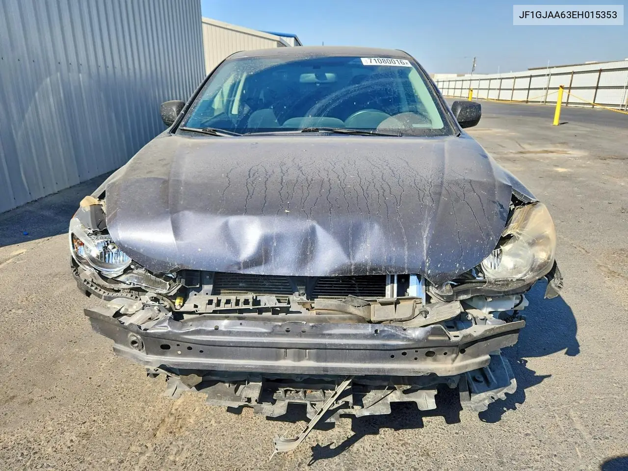 SUBARU IMPREZA 2014, VIN JF1GJAA63EH015353