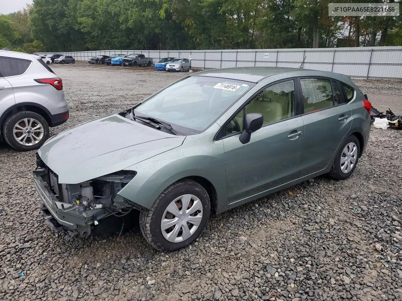 SUBARU IMPREZA 2014, VIN JF1GPAA65E8221658